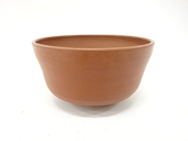 作家物　朱泥　茶碗(保護箱付)